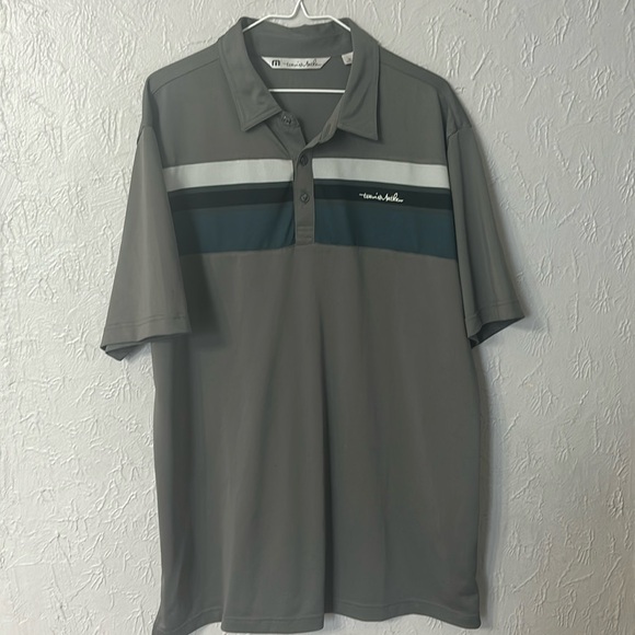 Travis Mathew Other - ⛳️ Travis Mathew Men’s Gray, Black & Blue Golf Polo - XL 🏌️‍♂️